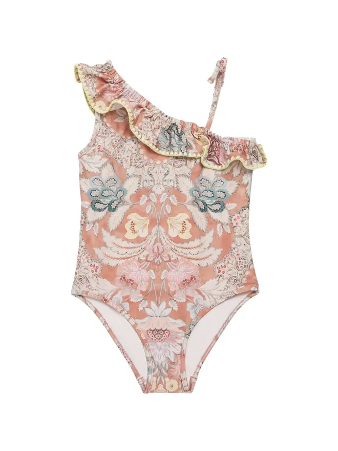 ZIMMERMANN Kids ZIMMERMANN Kids フリル付き花柄ワンピース水着の商品画像