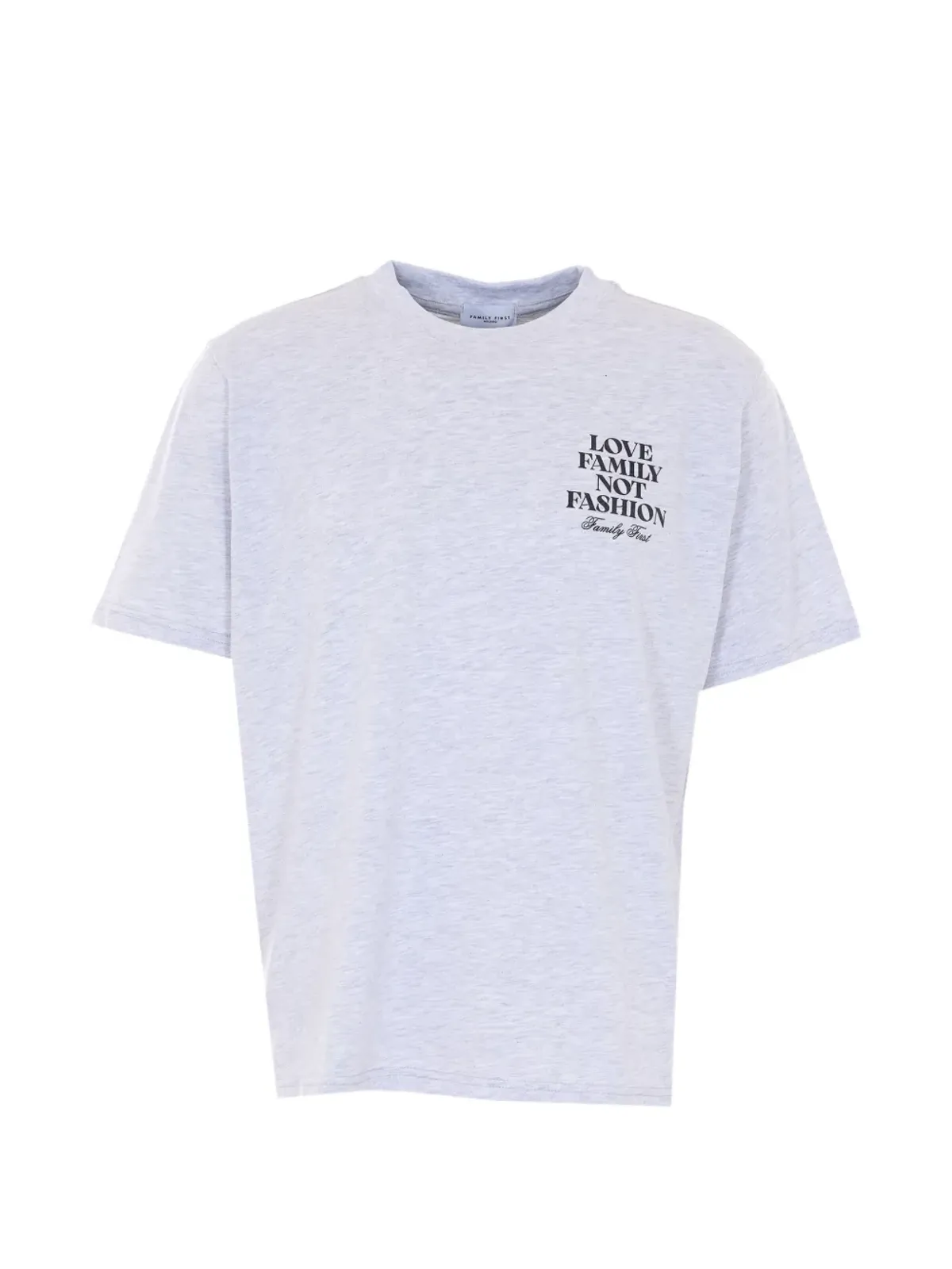 Family First ラウンドネック プリント Tシャツ - 画像1