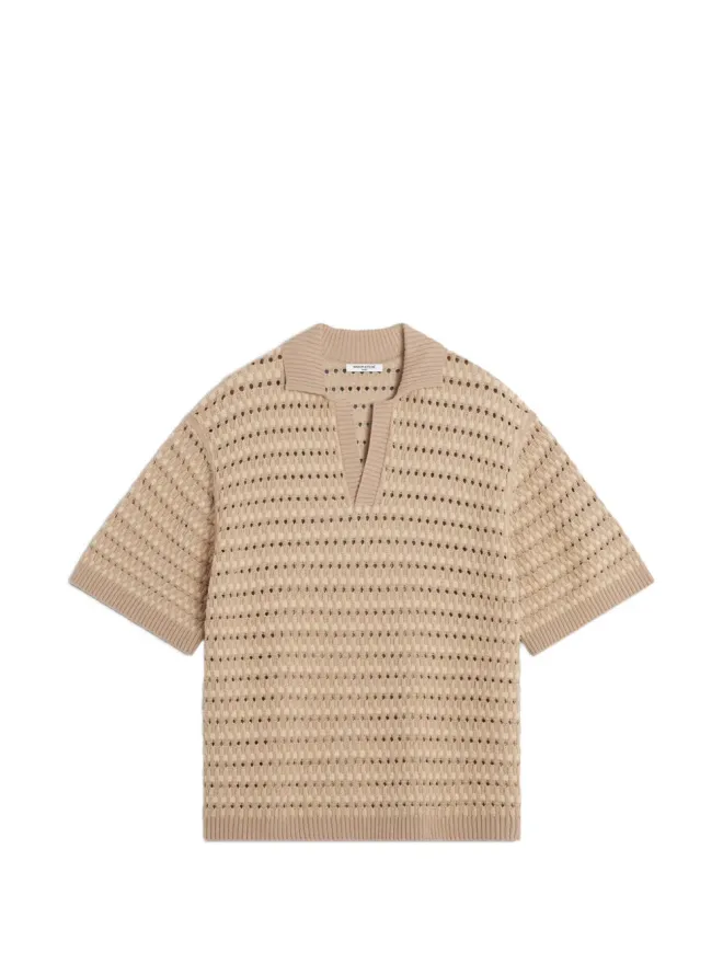 Maison Kitsuné Maison Kitsuné オープンニット ポロシャツの商品画像