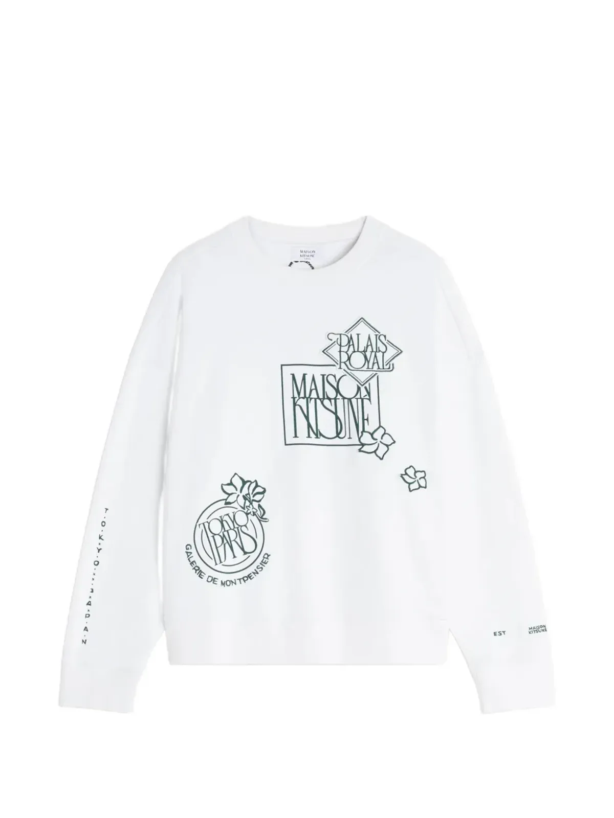 Maison Kitsuné 花柄プリント スウェットシャツ - 画像1