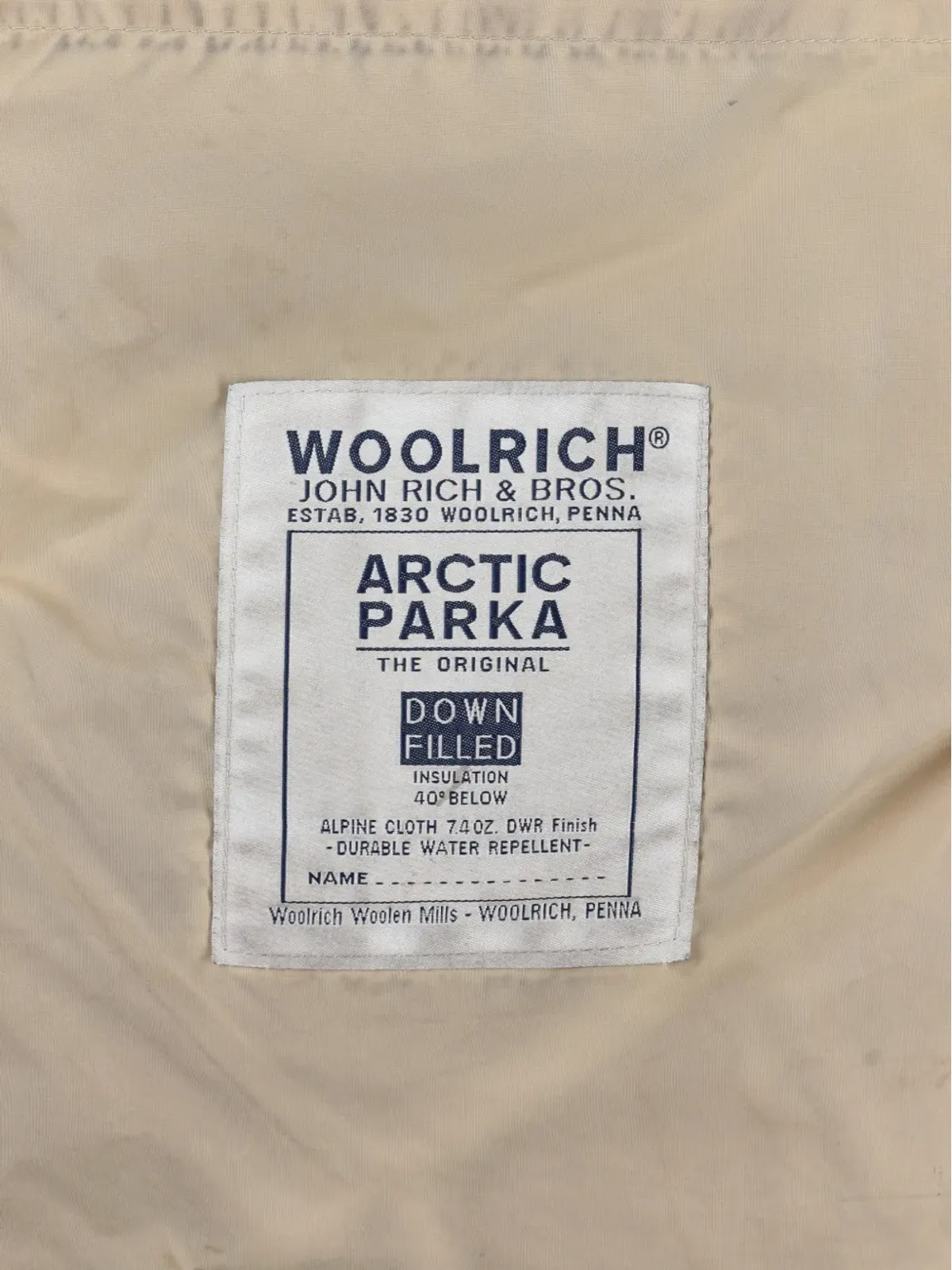Woolrich Vintage アークティックファー・トリム コート - 画像4