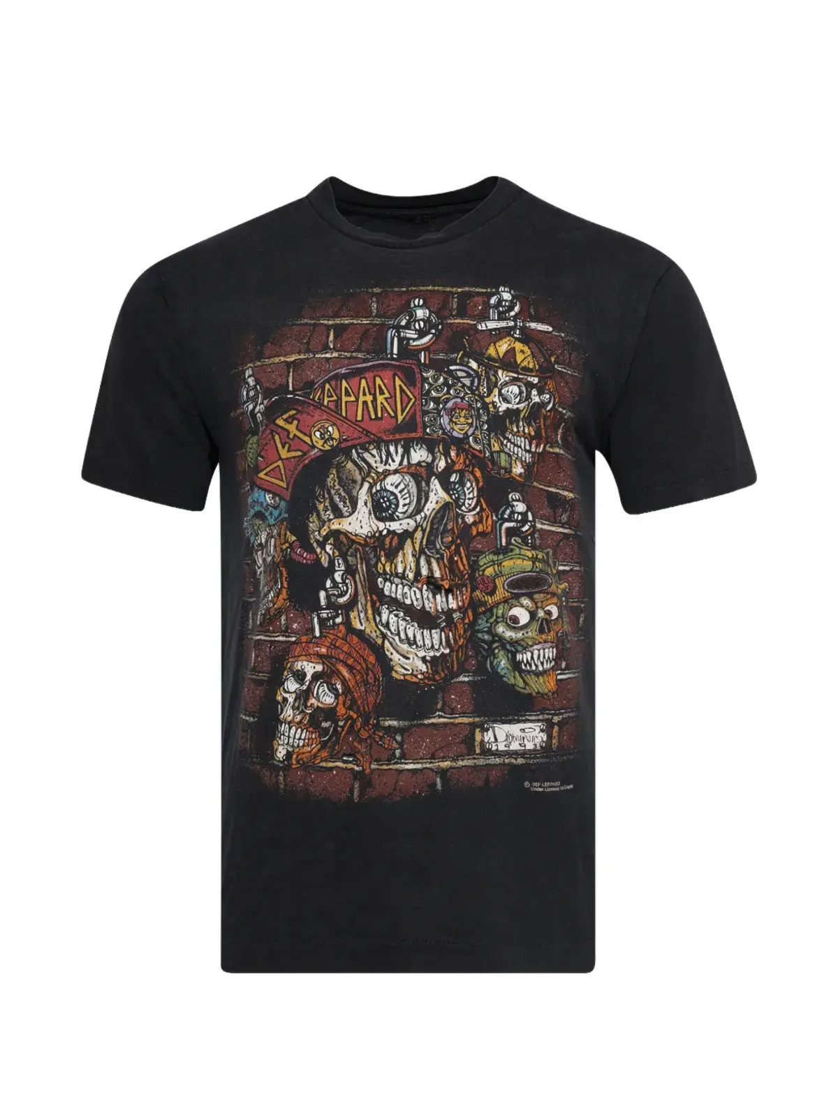 EARTHLING VIP Def Leppard Tシャツ ブラック - 画像1