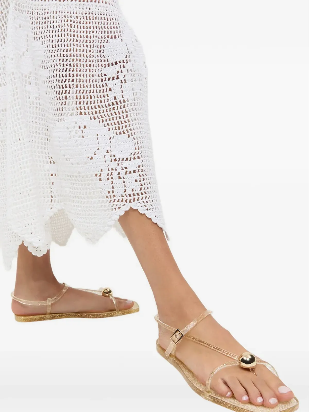 Loeffler Randall ダナサンダル ホワイト - 画像4