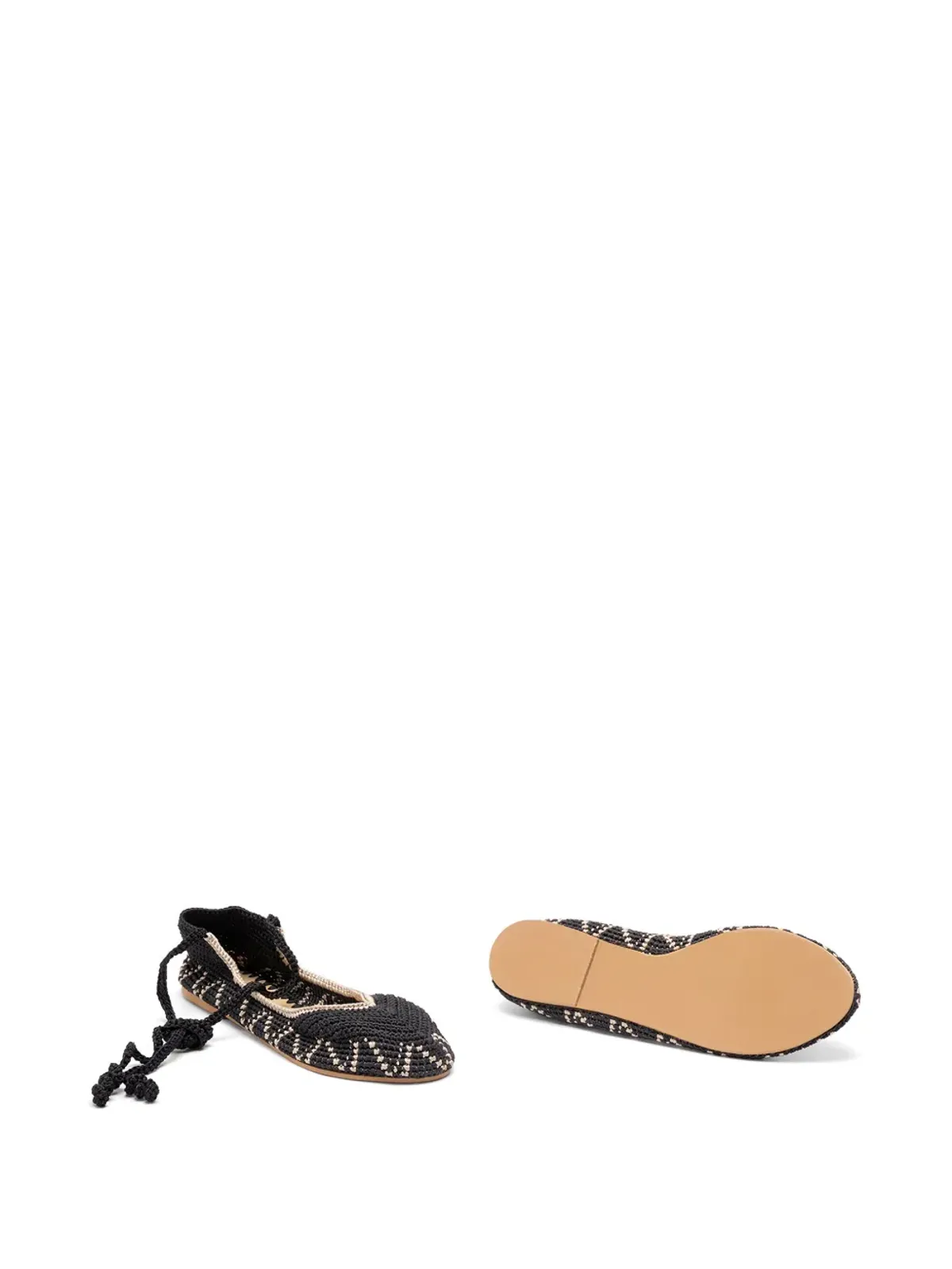 KASHURA High crochet ballet flats - Black - 画像5