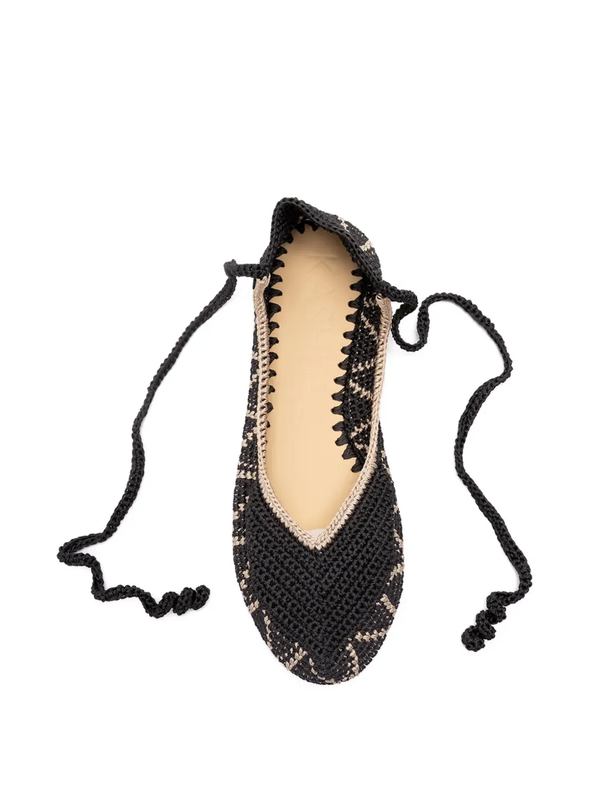 KASHURA High crochet ballet flats - Black - 画像3