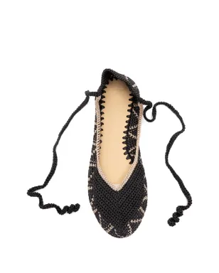KASHURA High crochet ballet flats - Black - サムネイル3