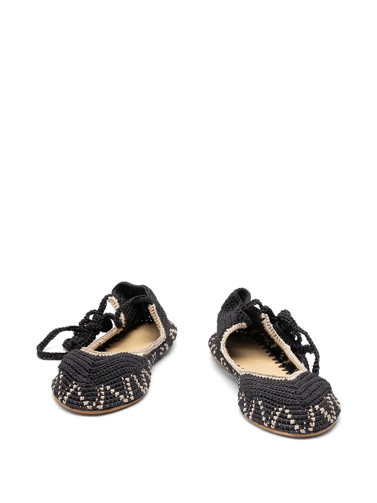 KASHURA High crochet ballet flats - Black - 画像4