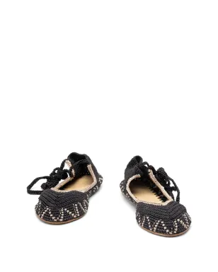KASHURA High crochet ballet flats - Black - サムネイル4