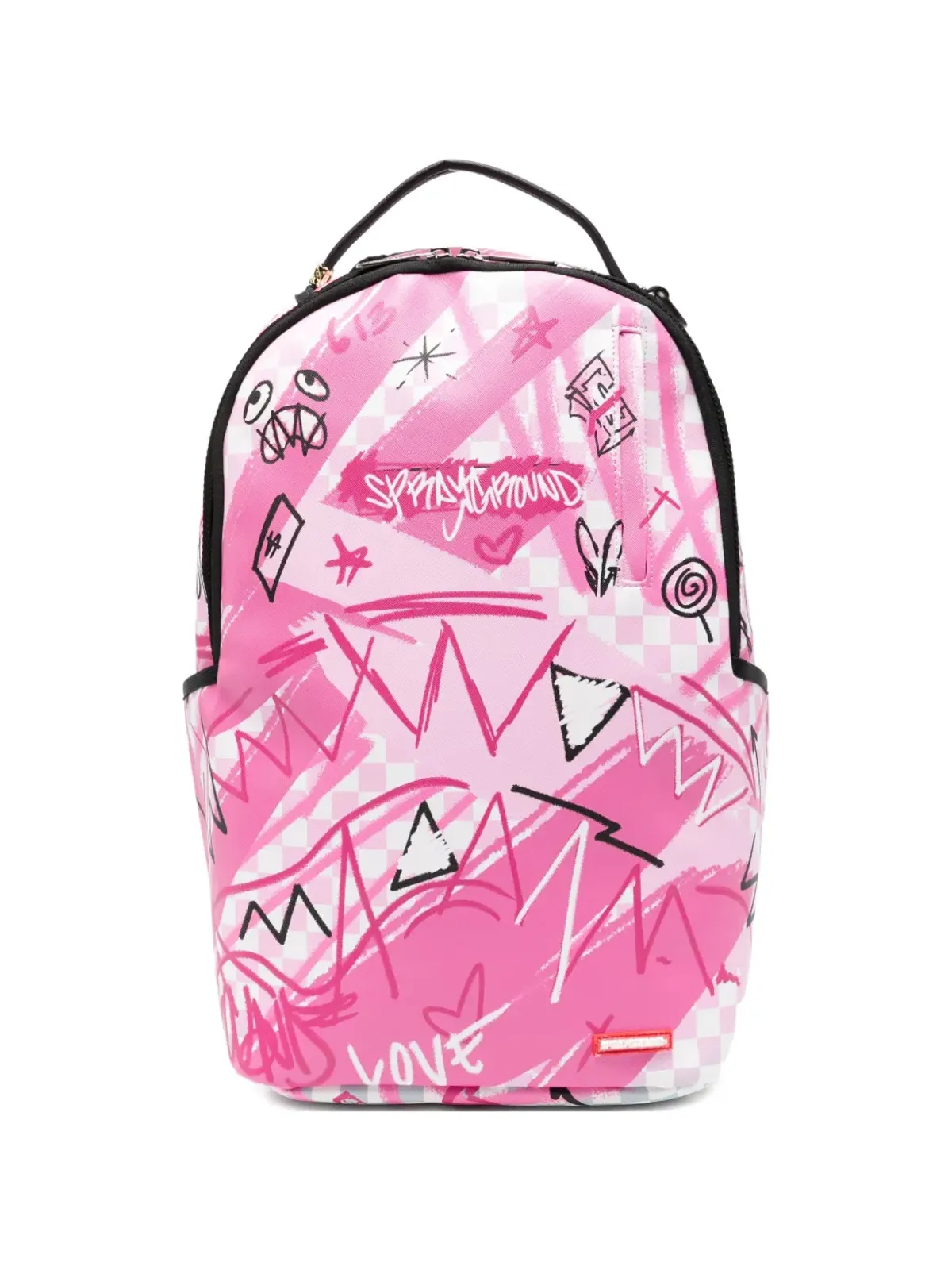 Sprayground Broken Hearts Club グラフィックプリントバックパック - 画像1