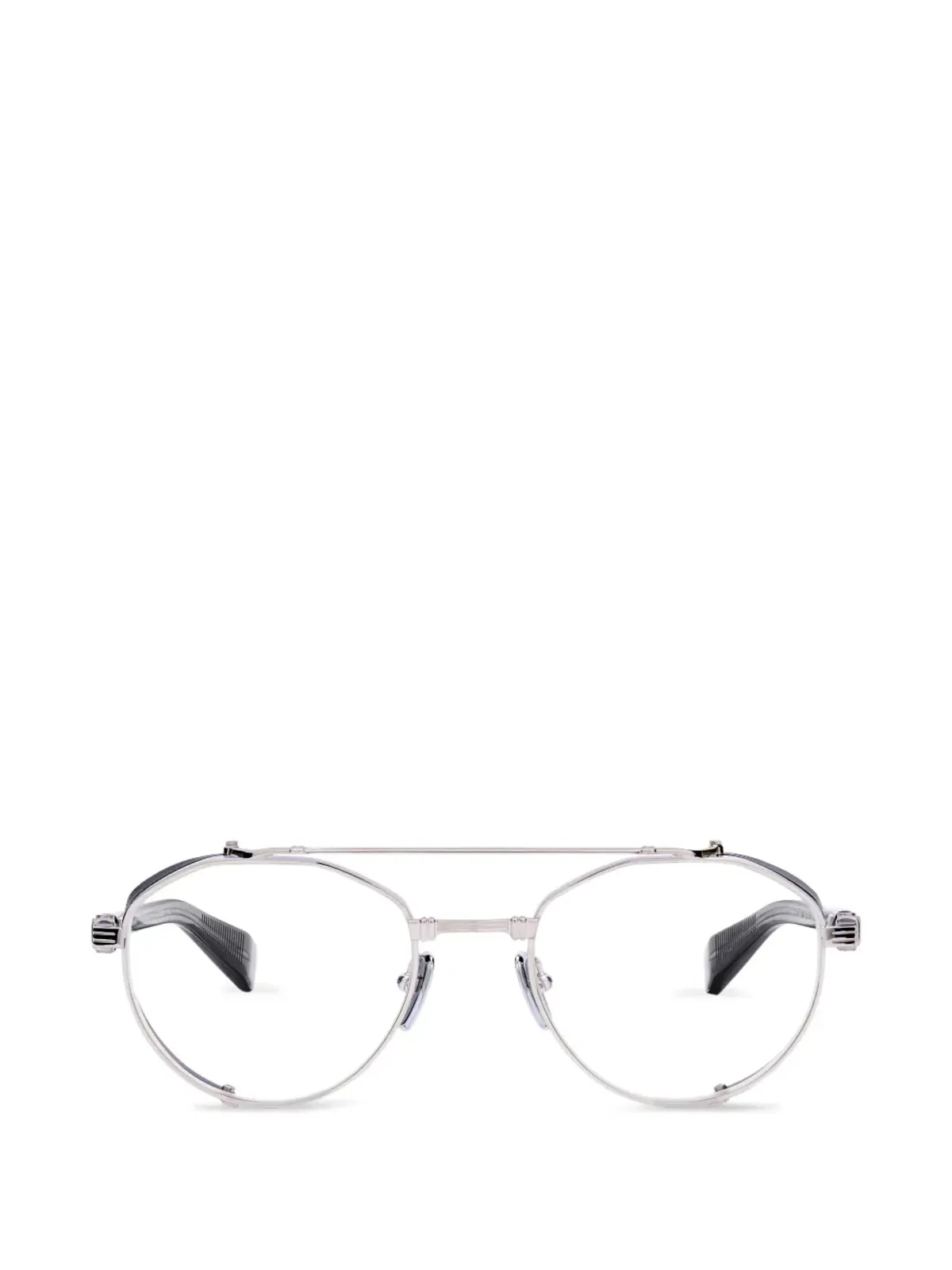 Balmain Eyewear 丸型メガネ - シルバー - 画像1