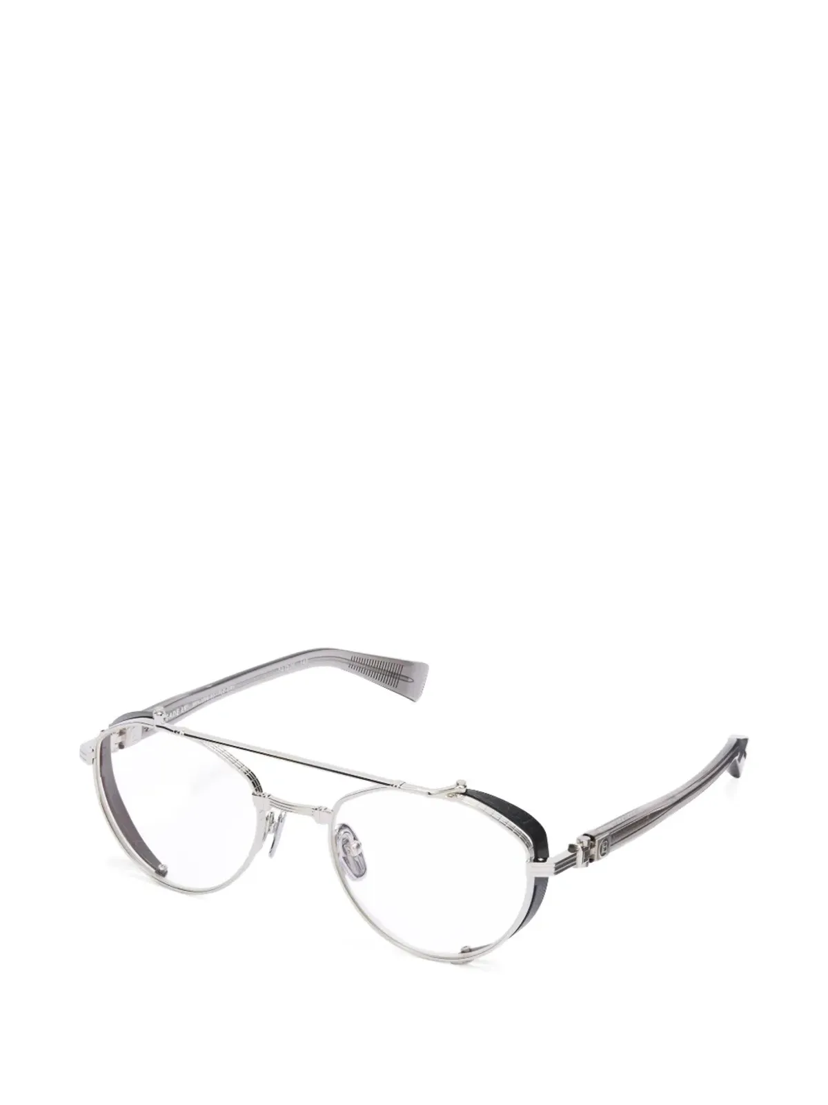 Balmain Eyewear 丸型メガネ - シルバー - 画像2