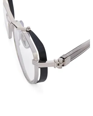 Balmain Eyewear 丸型メガネ - シルバー - サムネイル3