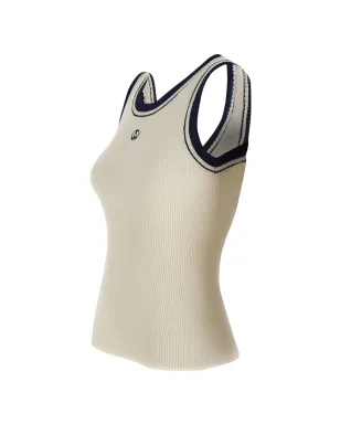 Seafarer ribbed logo-embroidered top - Neutrals - サムネイル3