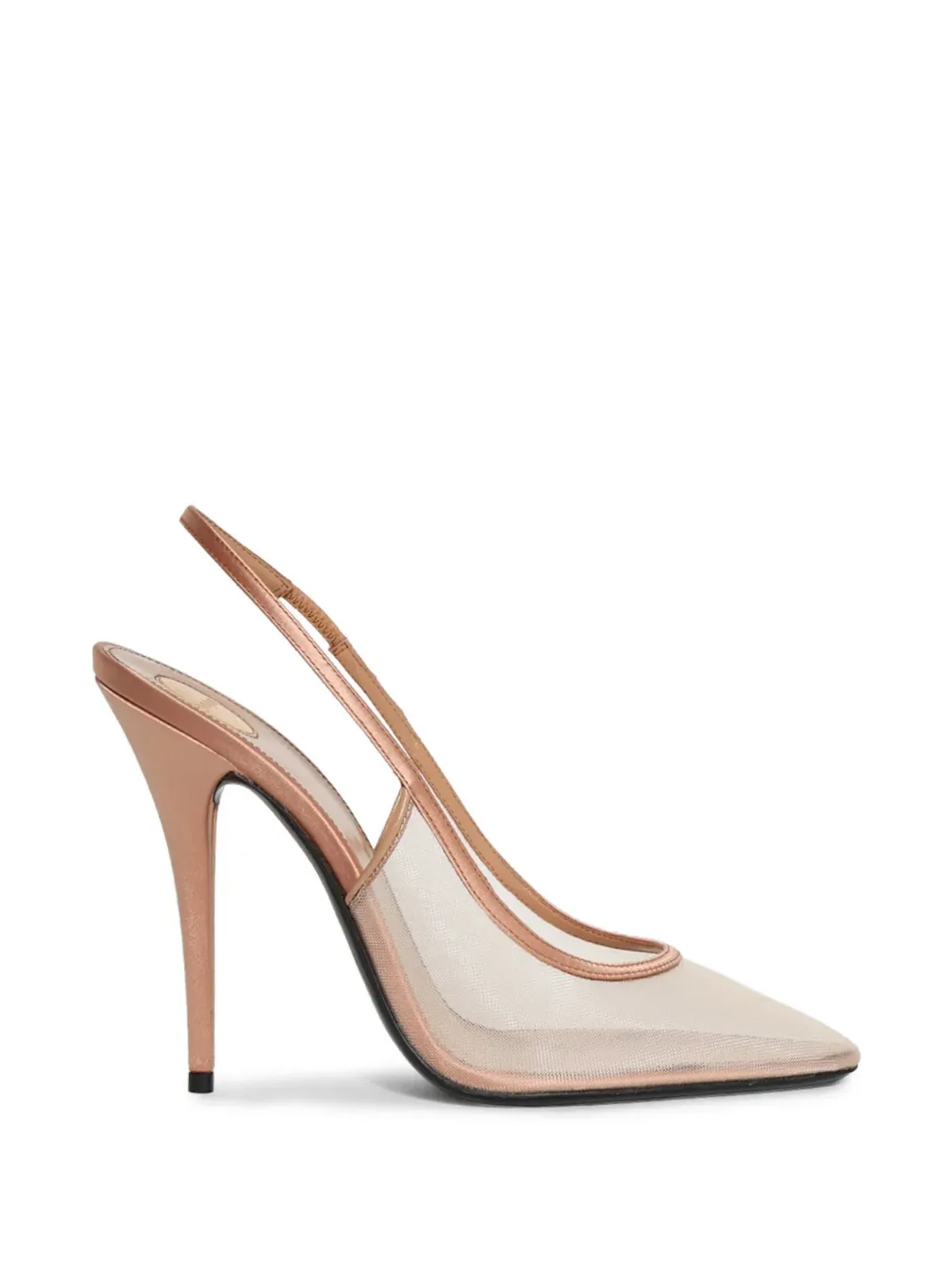 Saint Laurent Anita mesh slingback pumps - Pink - 画像1