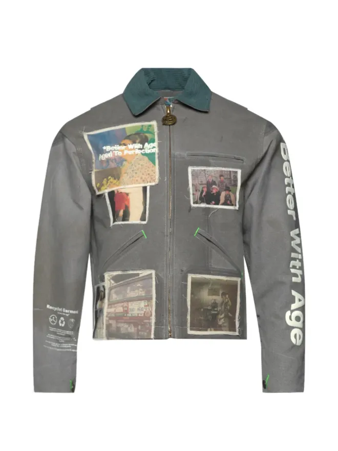 Better with Age Better with Age スキャンダル再構築パッチワークジャケットの商品画像