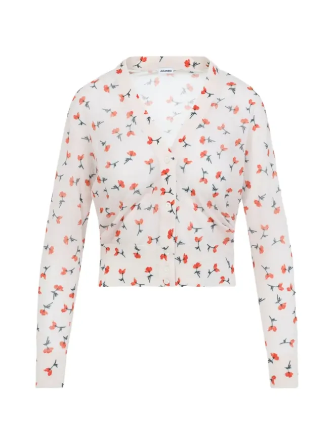 Jil Sander Jil Sander 花柄襟付きニットウェアの商品画像