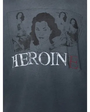 EIFLES Heroine graphic T-shirt - Grey - サムネイル2