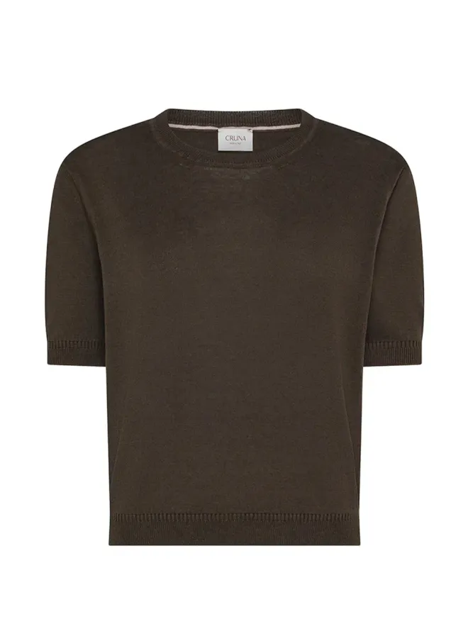 Cruna Cruna short-sleeve top - Brownの商品画像