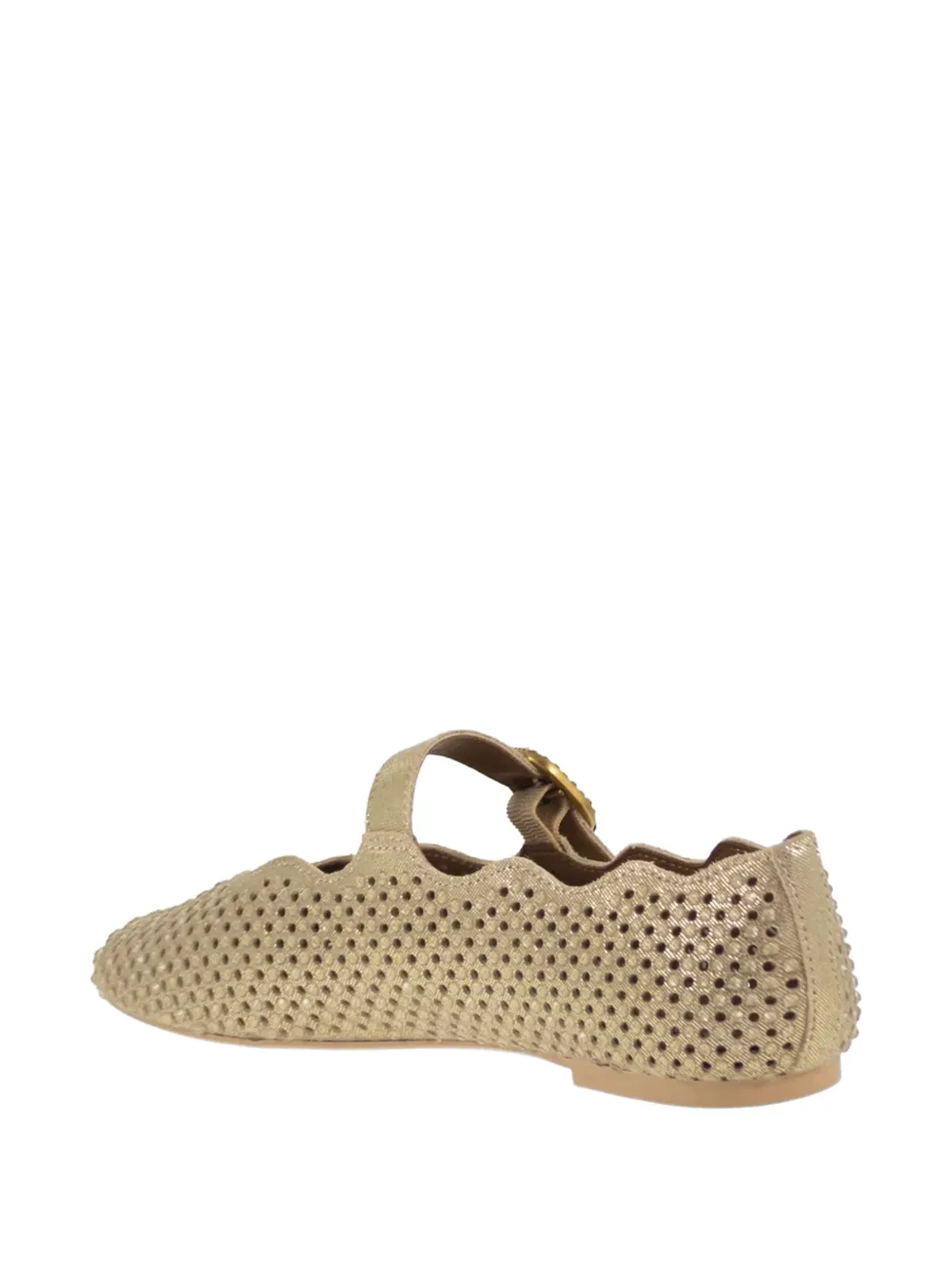 Kurt Geiger パンチングバックル付きレザー バレエフラット - 画像3