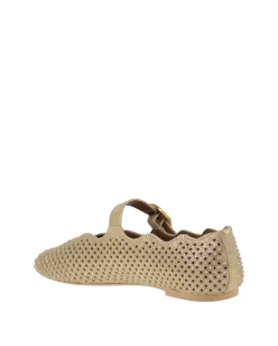 Kurt Geiger パンチングバックル付きレザー バレエフラット - サムネイル3