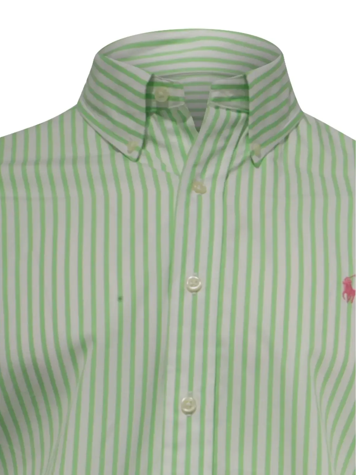 Ralph Lauren Vintage ストライプコットンシャツ - グリーン - 画像4