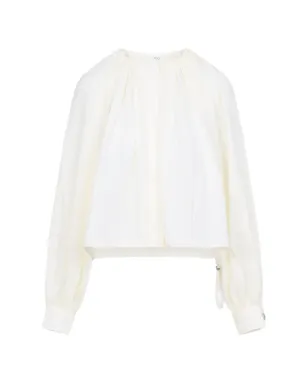 Co ドローストリング ギャザー ブラウス - サムネイル1