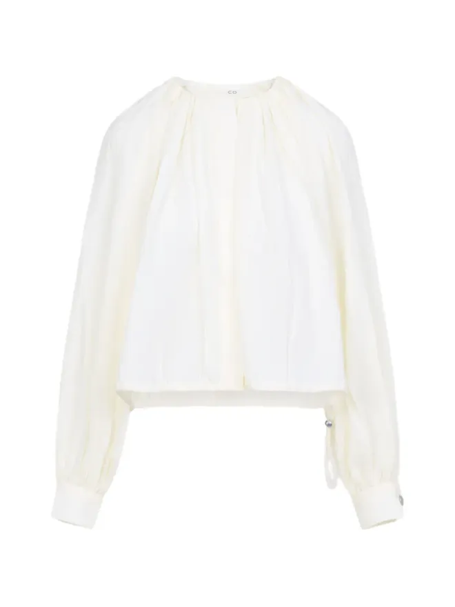 CO Co ドローストリング ギャザー ブラウスの商品画像