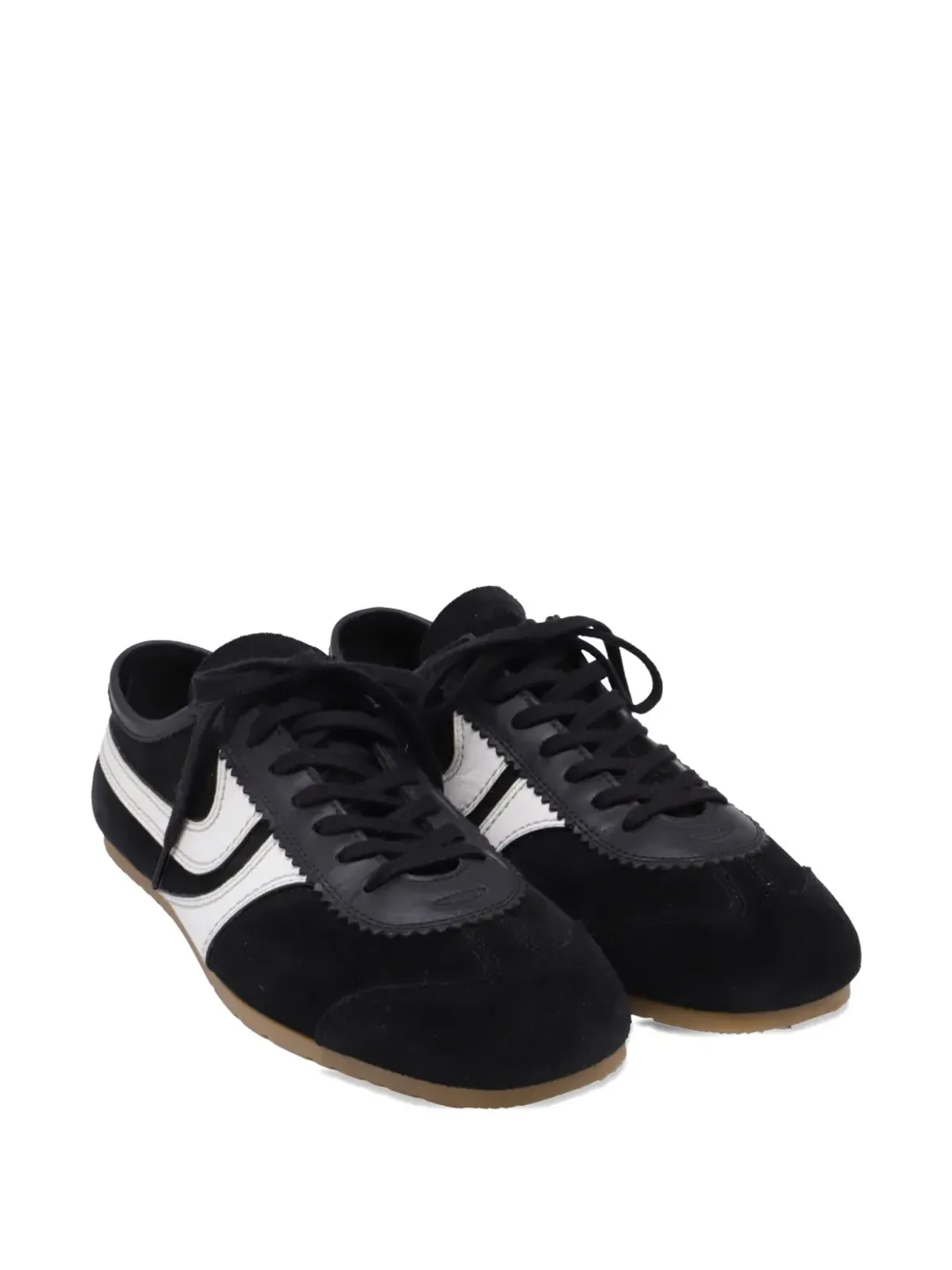 Dries Van Noten ビンテージ レースアップスエードスニーカー - 画像2