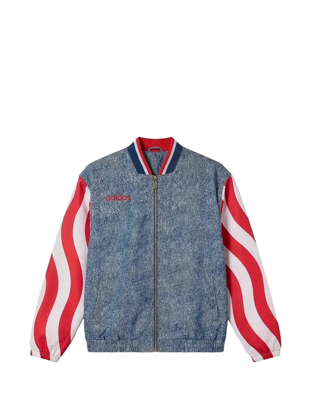 adidas グラフィックデニム トラックジャケット - 画像1