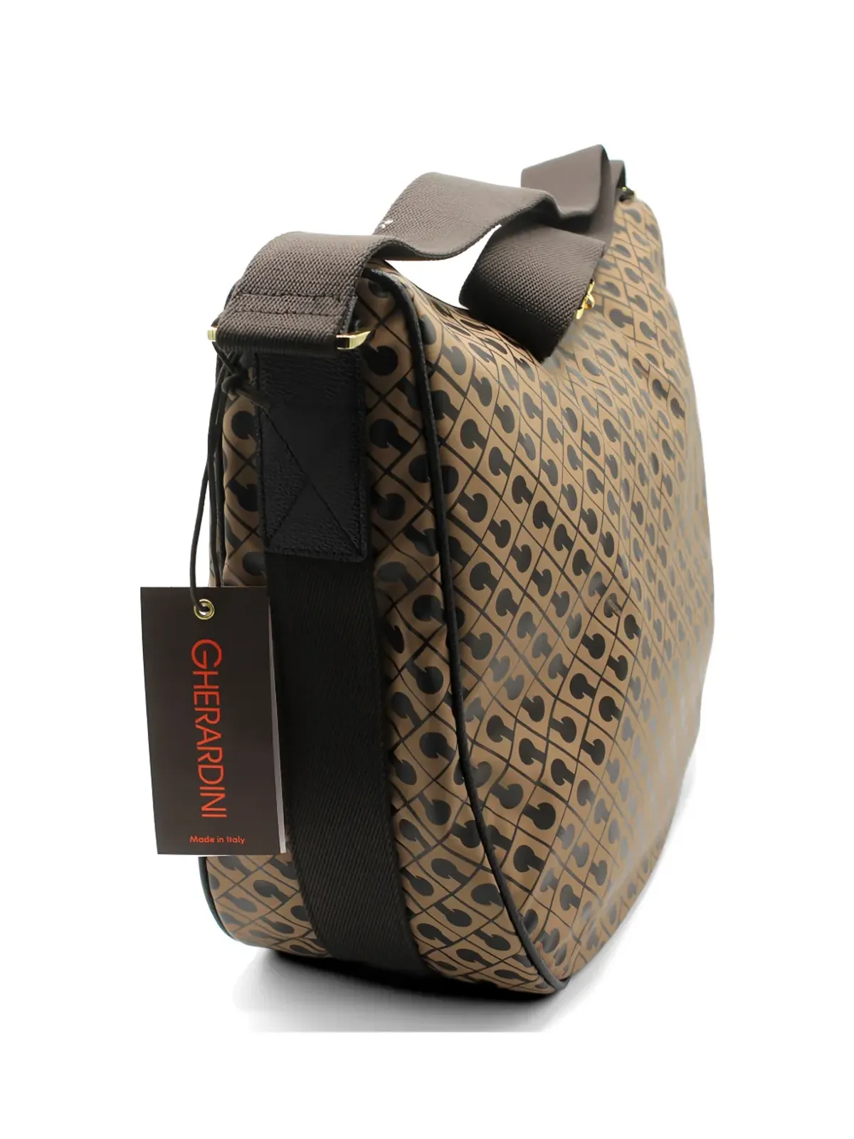 Gherardini patterned strap shoulder bag - Neutrals - 画像2