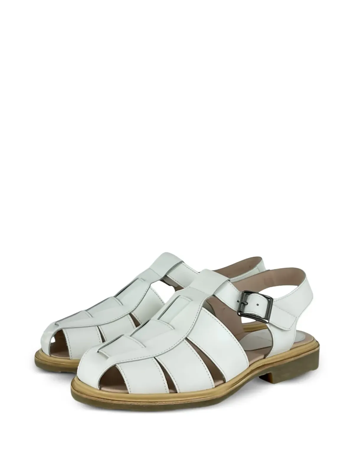 Paraboot Iberis バックル付きレザー レースアップサンダル - 画像5