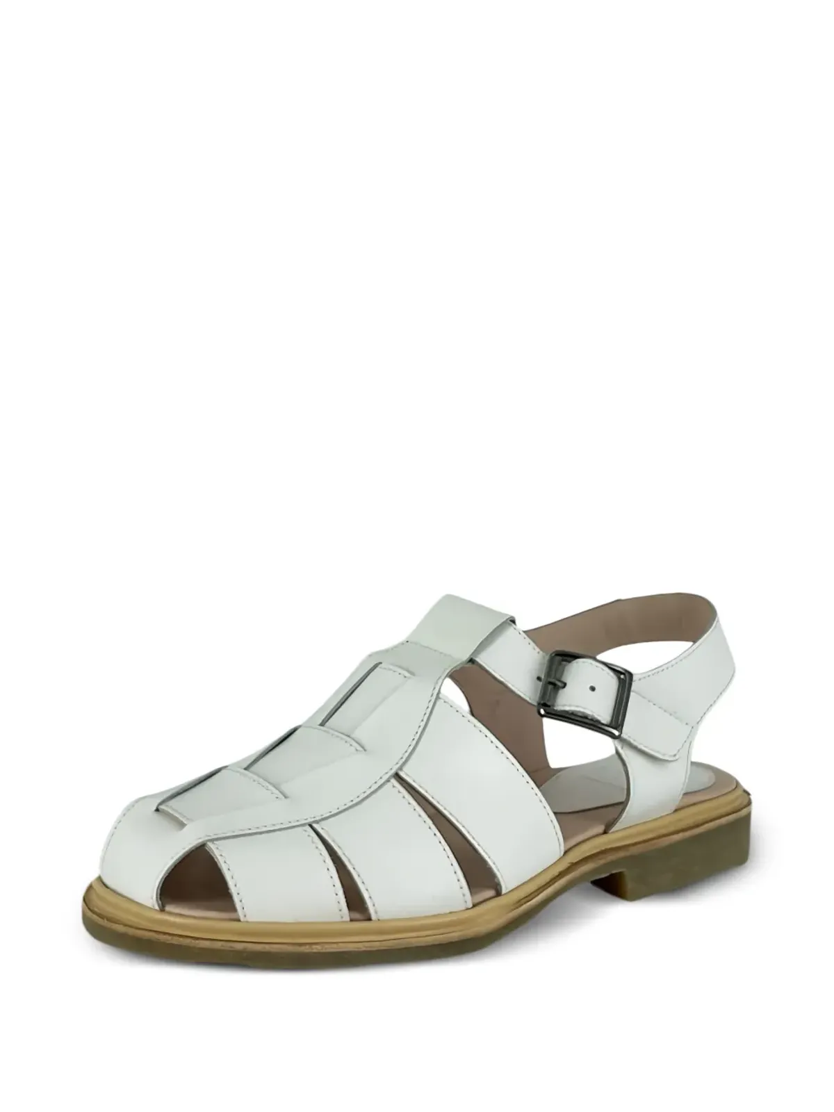 Paraboot Iberis バックル付きレザー レースアップサンダル - 画像2