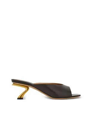 Ferragamo オープントゥ レザーミュール - サムネイル1