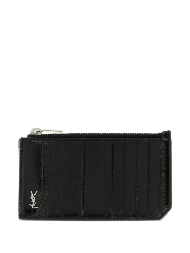 Saint Laurent Saint Laurent ジップアップカードホルダー - ブラックの商品画像
