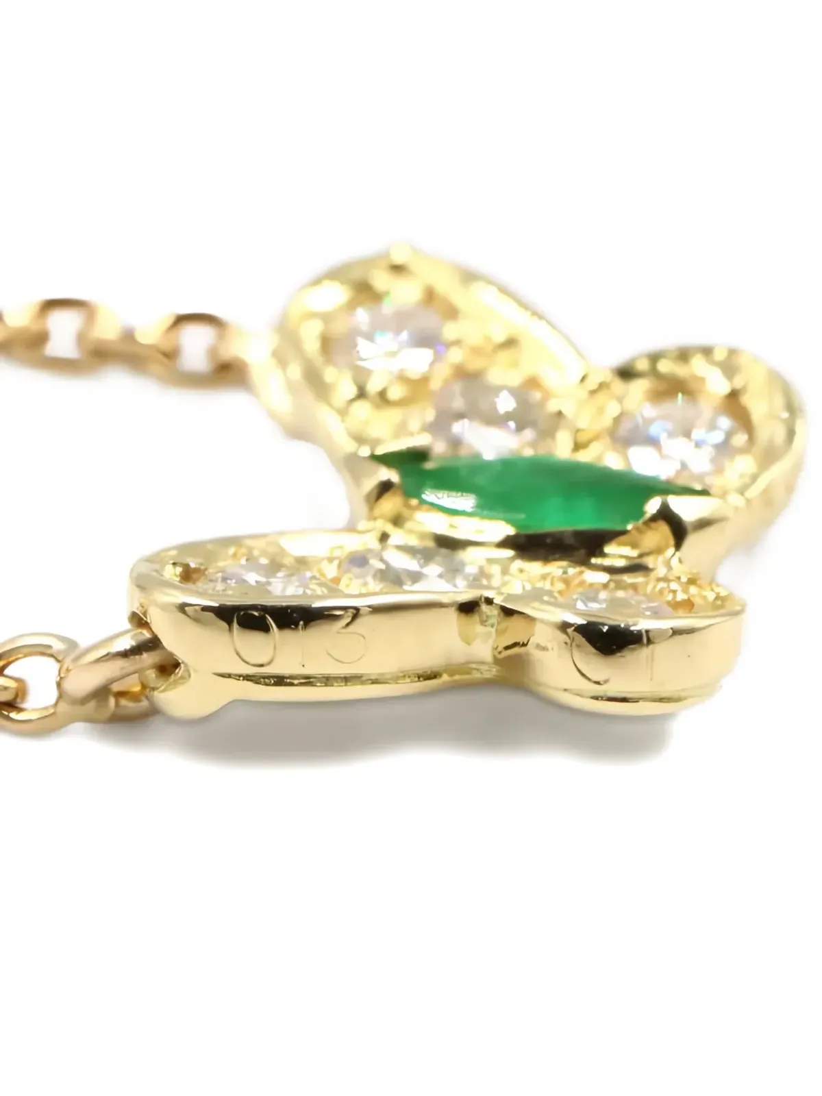 Van Cleef & Arpels ビンテージ 2010年 18K イエローゴールド 蝶ネックレス - 画像5