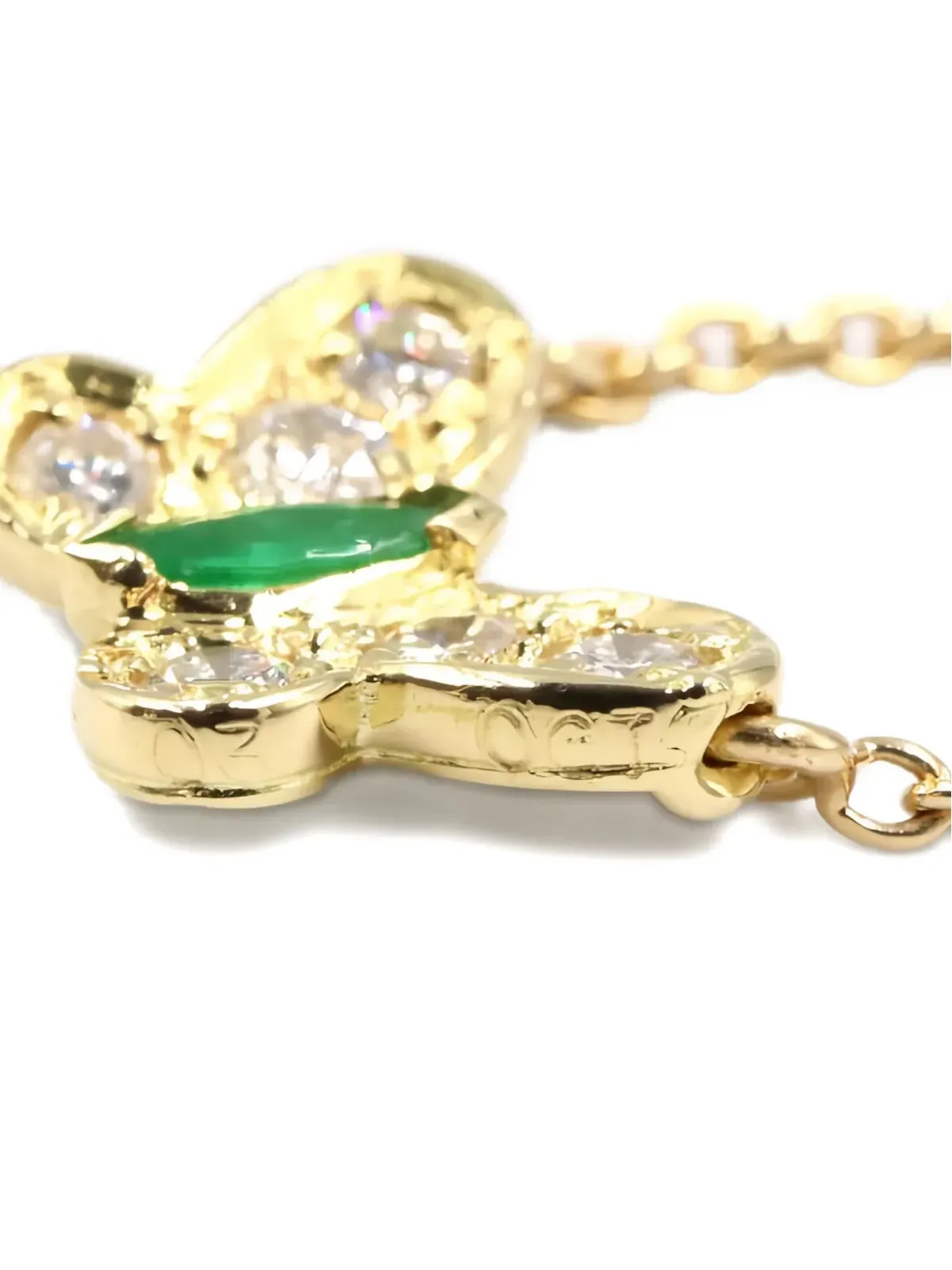 Van Cleef & Arpels ビンテージ 2010年 18K イエローゴールド 蝶ネックレス - 画像4
