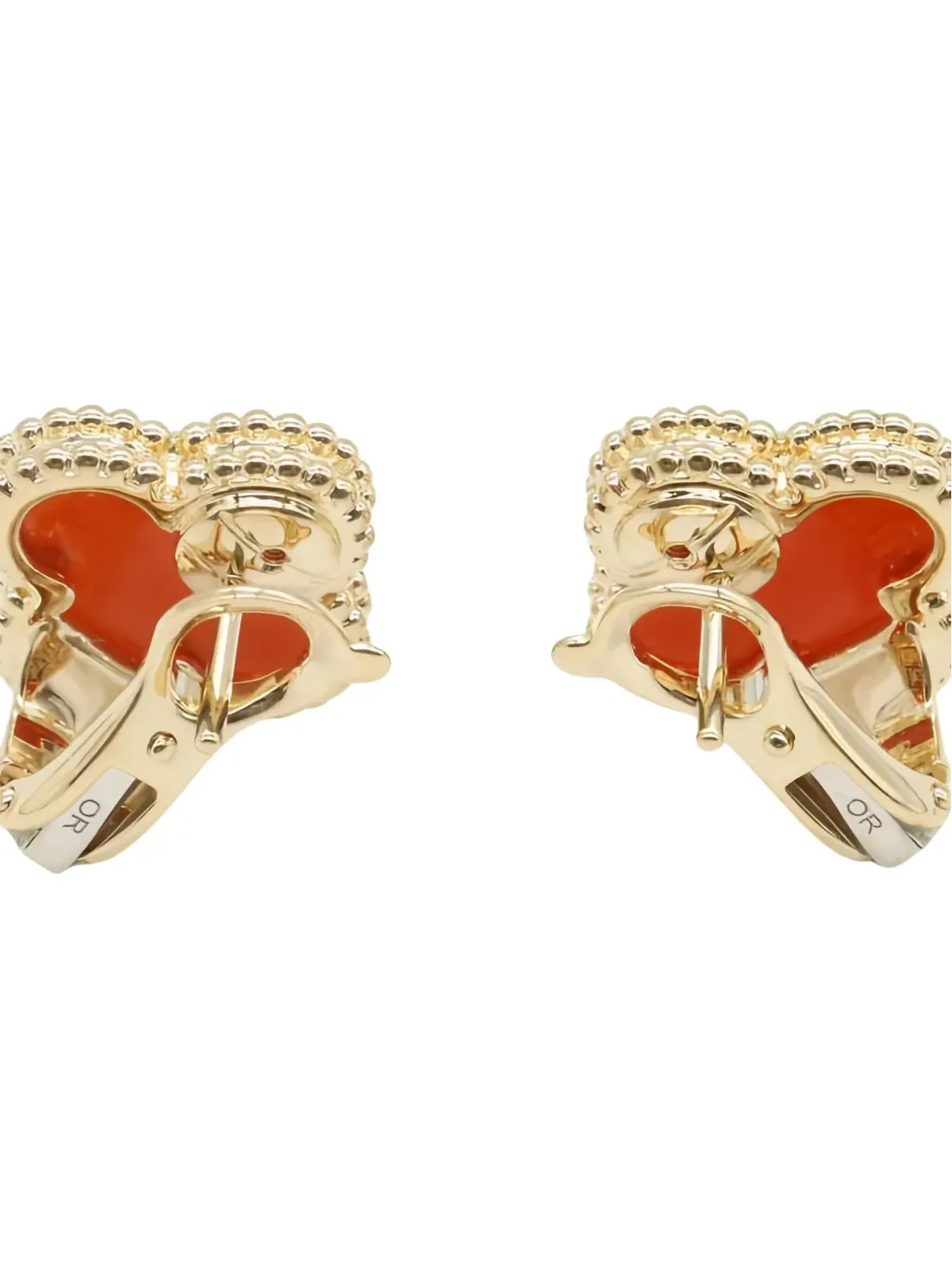Van Cleef & Arpels ビンテージ アルハンブラ カーネリアン イヤリング - 画像2