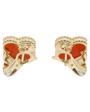Van Cleef & Arpels ビンテージ アルハンブラ カーネリアン イヤリング - サムネイル2