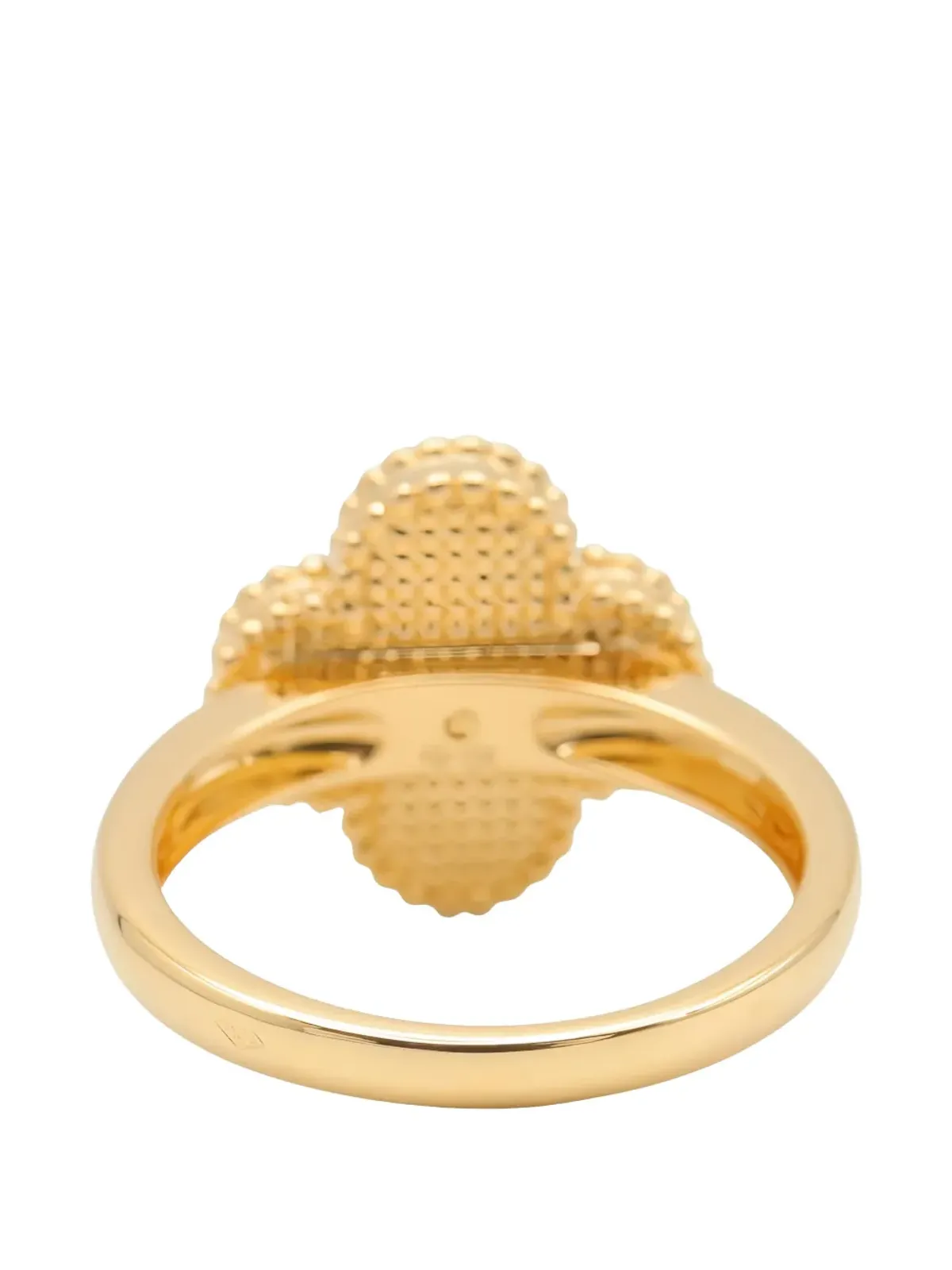 Van Cleef & Arpels Vintage 18K イエローゴールド アルハンブラ リング - 画像3