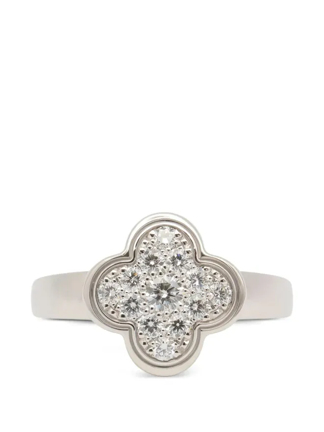 Van Cleef & Arpels Pre-Owned Van Cleef & Arpels Vintage 2010s Alhambra diamond ring - Silverの商品画像