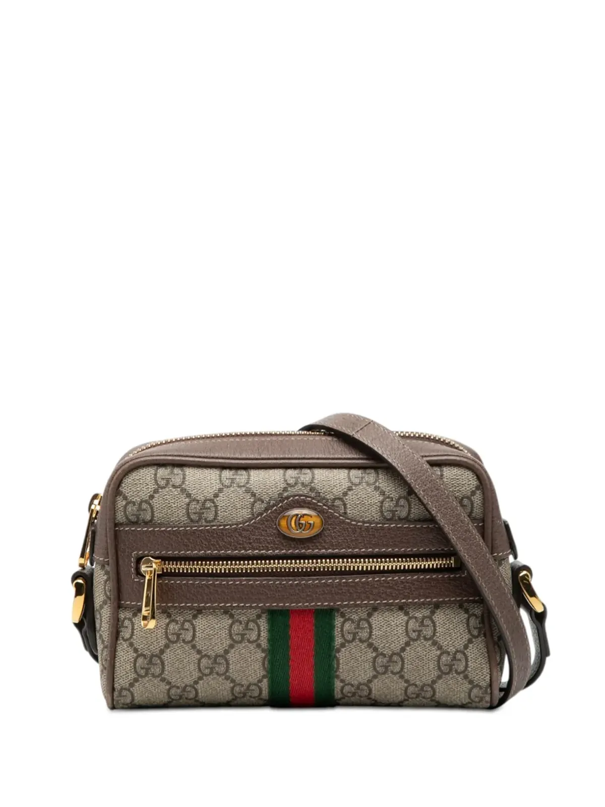 Gucci Pre-Owned ミニGGスプリーム オフィディア クロスボディバッグ - 画像1