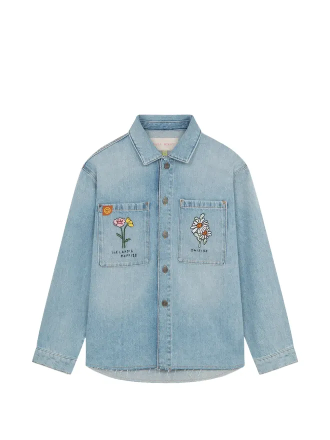Mira Mikati Mira Mikati 花柄刺繍ポケット付きコットンジャケットの商品画像
