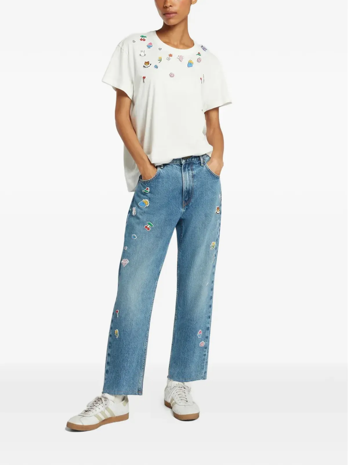 Mira Mikati アップリケTシャツ - 画像2