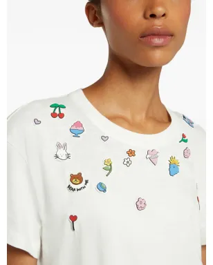 Mira Mikati アップリケTシャツ - サムネイル4
