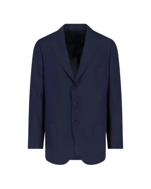 Cesare Attolini モノペット ブレザー ブルー - サムネイル1