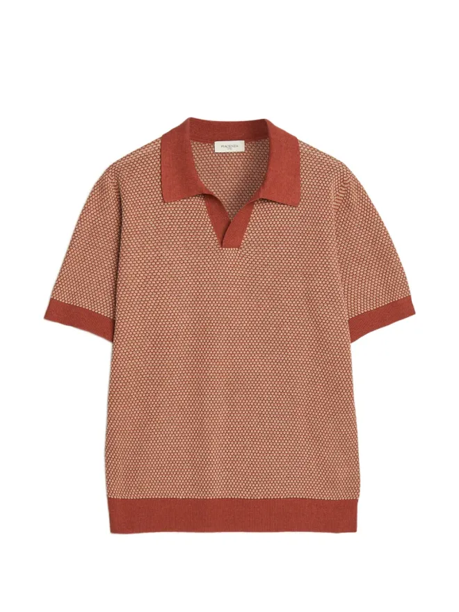 Piacenza Cashmere Piacenza Cashmere テクスチャード ポロカラー Tシャツの商品画像