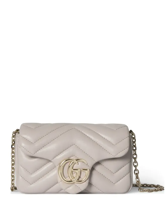 Gucci Gucci ミニ GG Marmont チェボンキルティング ロゴバックル ショルダーバッグの商品画像