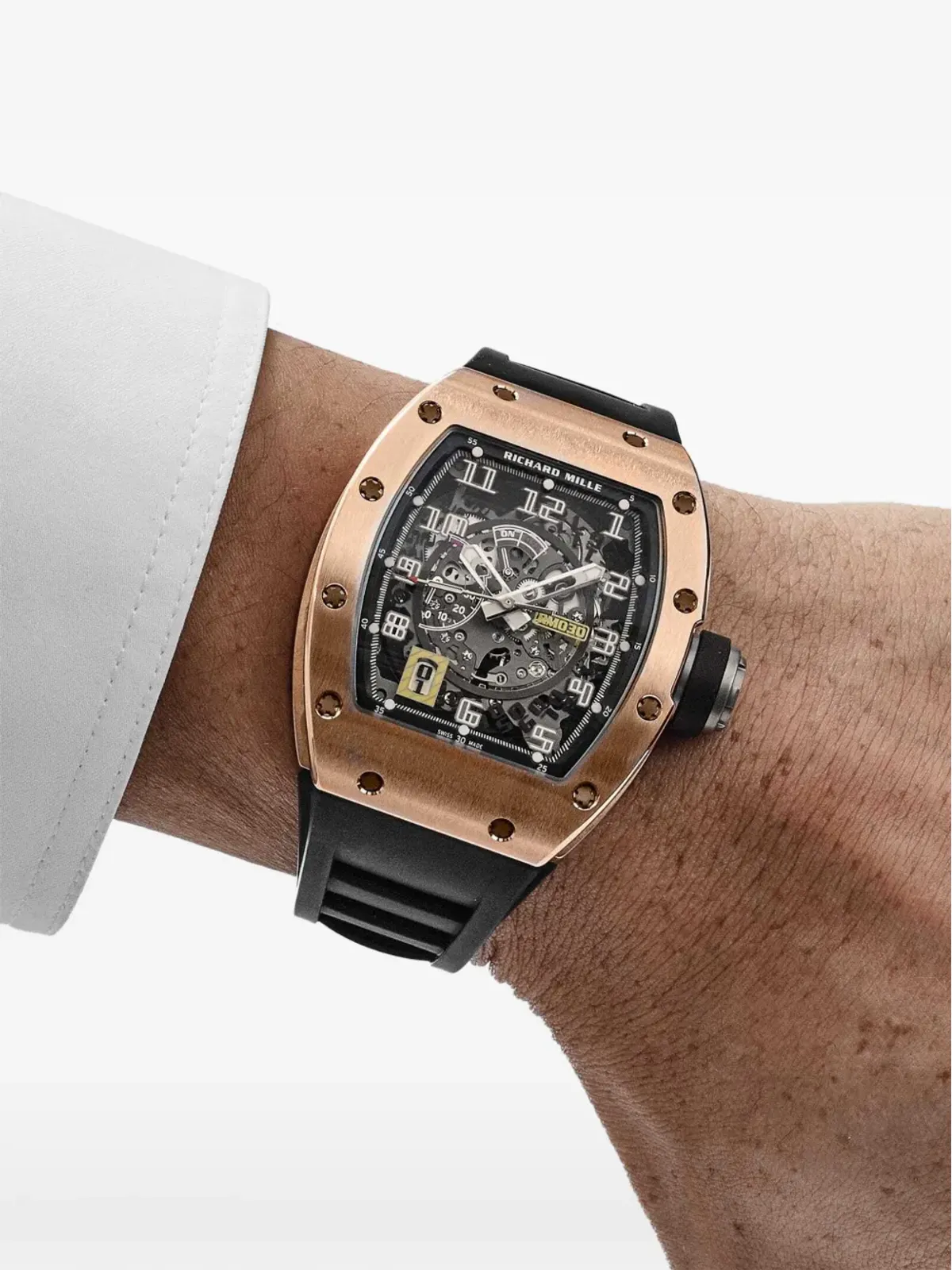Richard Mille RM 030 ローズゴールド ウォッチ ブラック - 画像2