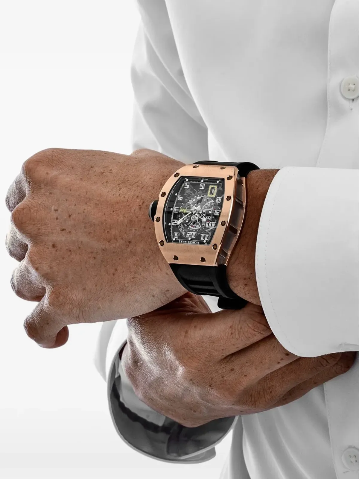 Richard Mille RM 030 ローズゴールド ウォッチ ブラック - 画像4