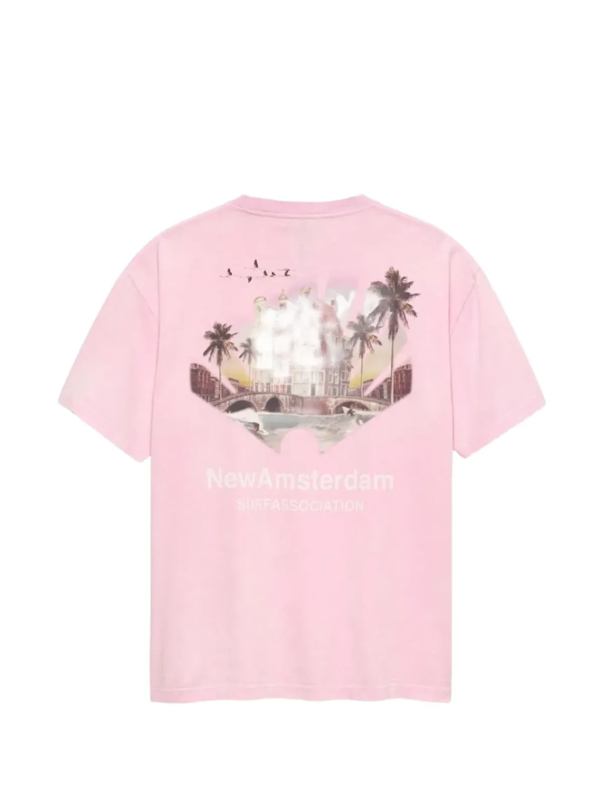 NEW AMSTERDAM グラフィックプリント クルーネック Tシャツ - ピンク - 画像2